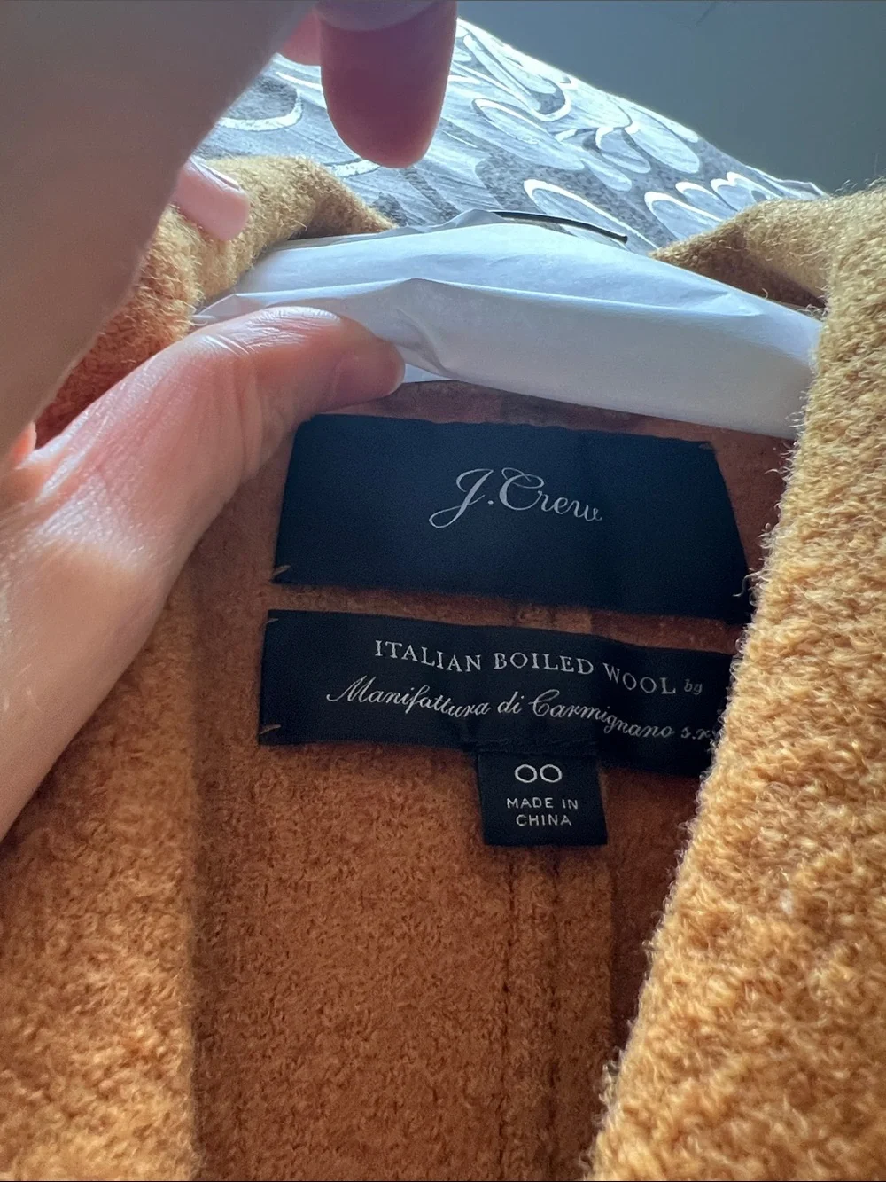 J. Crew Double-Breasted Pea Coat in Mustard 100% wool - Picture 4 of 6